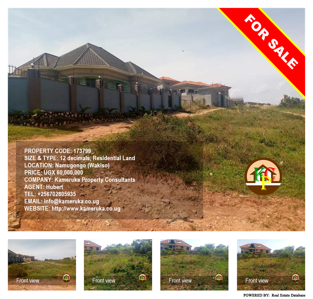 Residential Land  for sale in Namugongo Wakiso Uganda, code: 173799