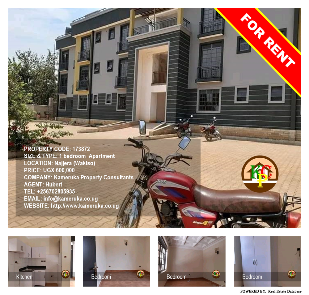 1 bedroom Apartment  for rent in Najjera Wakiso Uganda, code: 173872