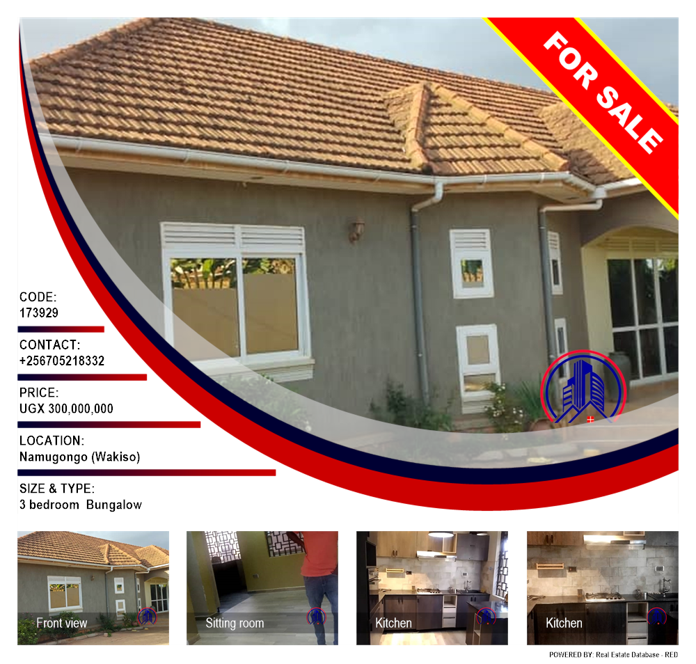 3 bedroom Bungalow  for sale in Namugongo Wakiso Uganda, code: 173929