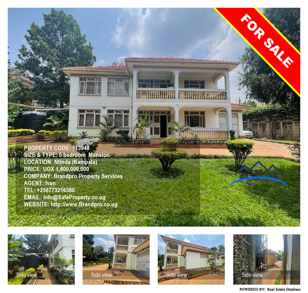 5 bedroom Mansion  for sale in Ntinda Kampala Uganda, code: 173948