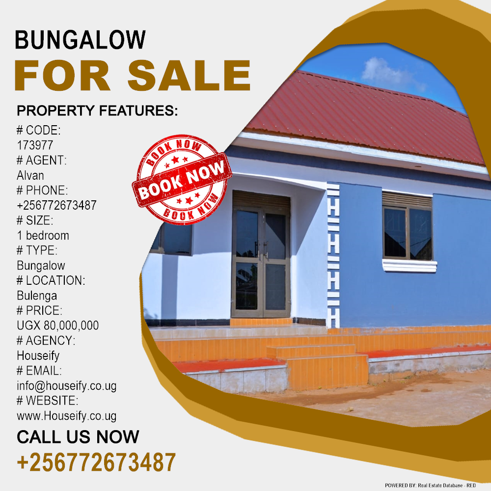 1 bedroom Bungalow  for sale in Bulenga Wakiso Uganda, code: 173977