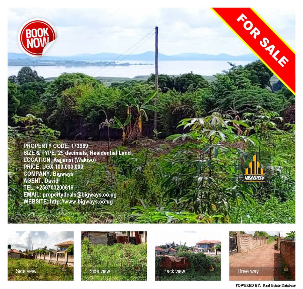 Residential Land  for sale in Kajjansi Wakiso Uganda, code: 173989