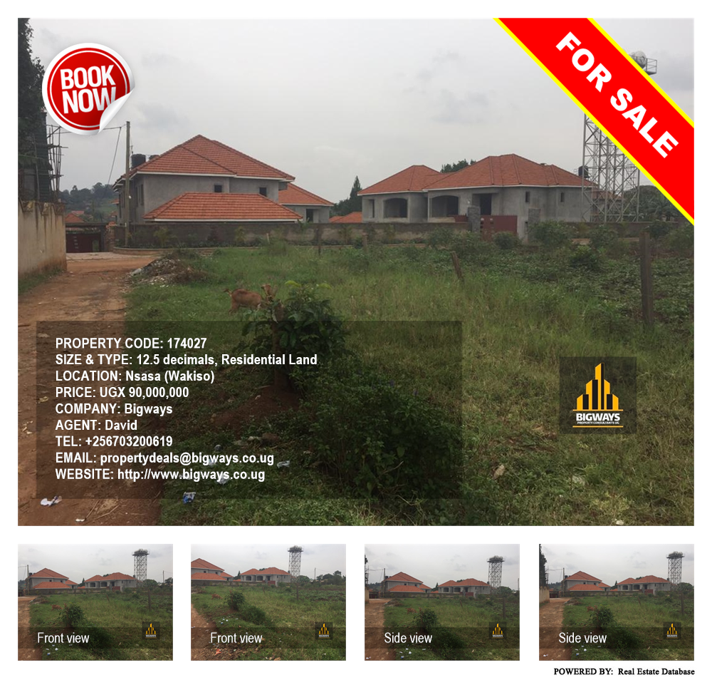 Residential Land  for sale in Nsasa Wakiso Uganda, code: 174027