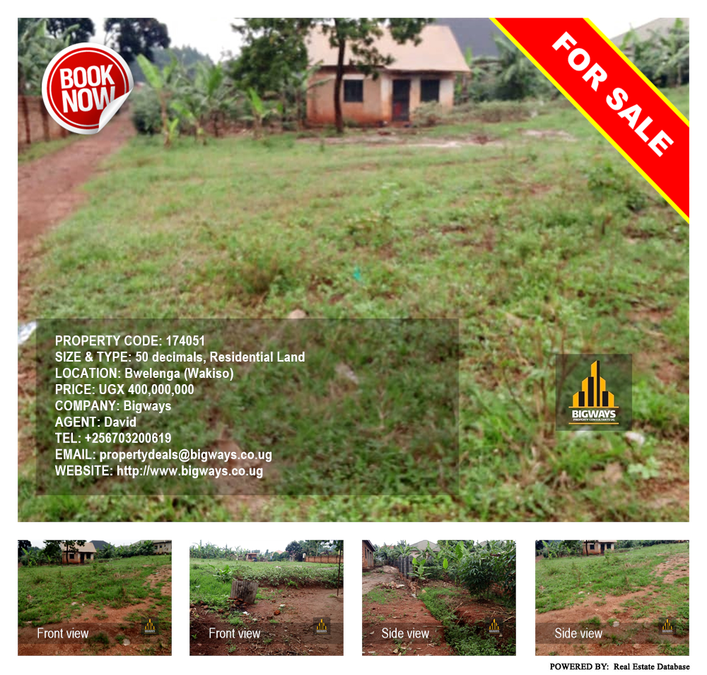 Residential Land  for sale in Bwelenga Wakiso Uganda, code: 174051