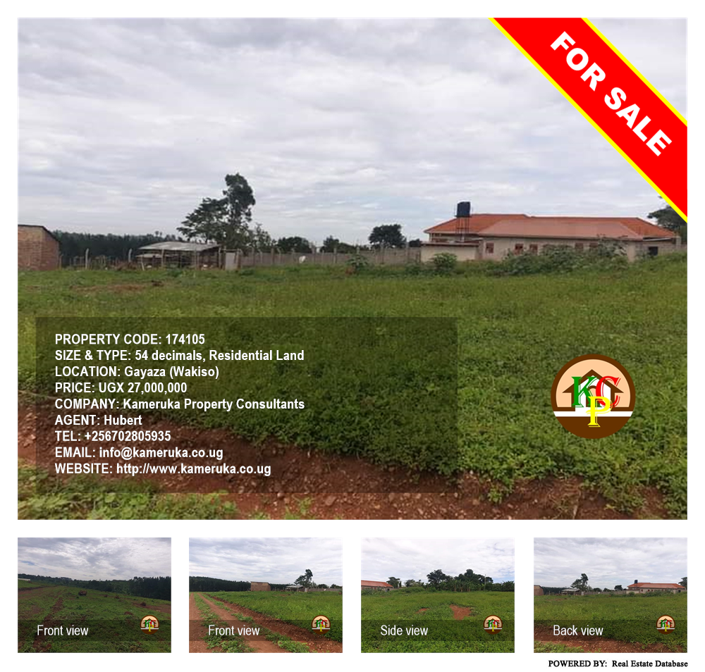 Residential Land  for sale in Gayaza Wakiso Uganda, code: 174105