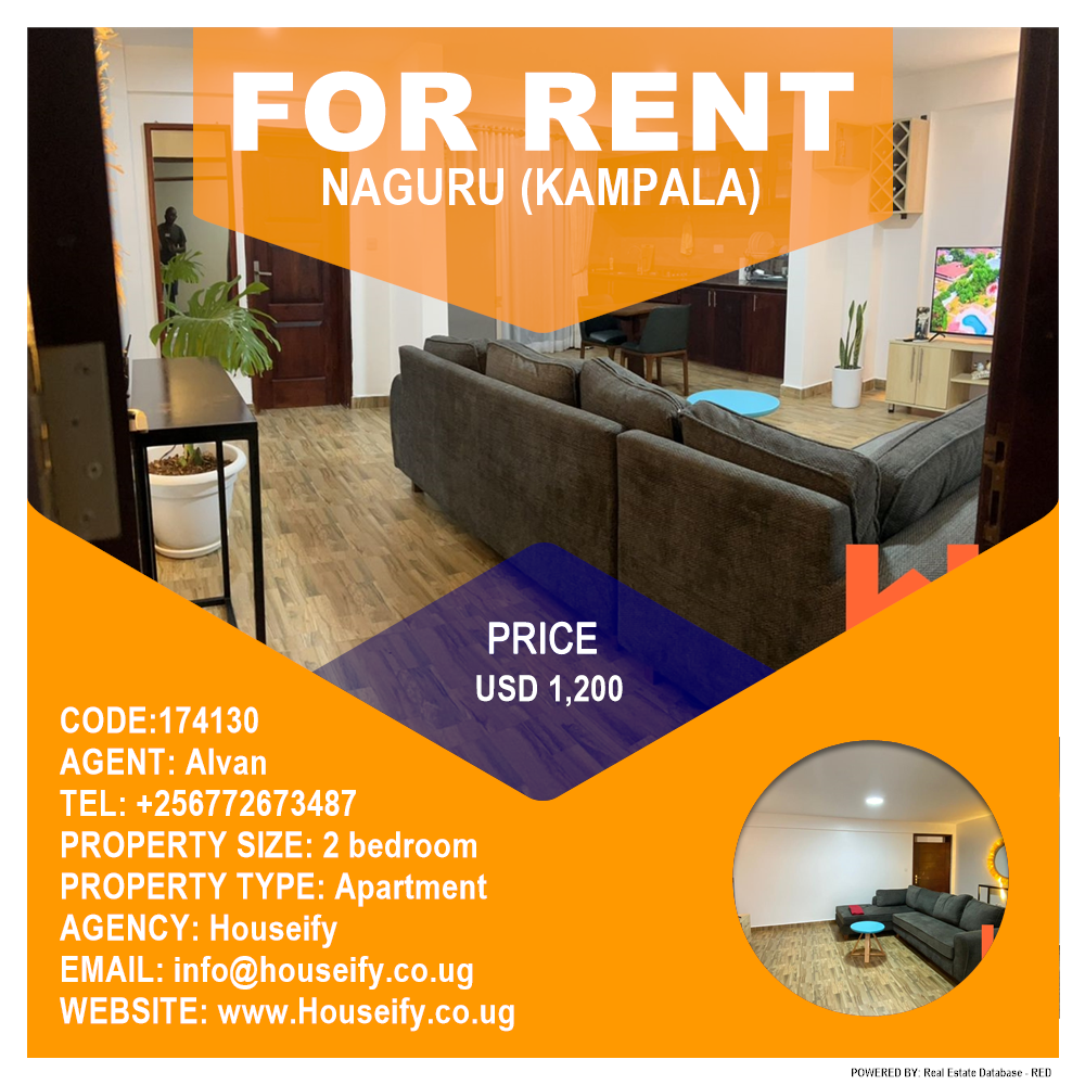 2 bedroom Apartment  for rent in Naguru Kampala Uganda, code: 174130