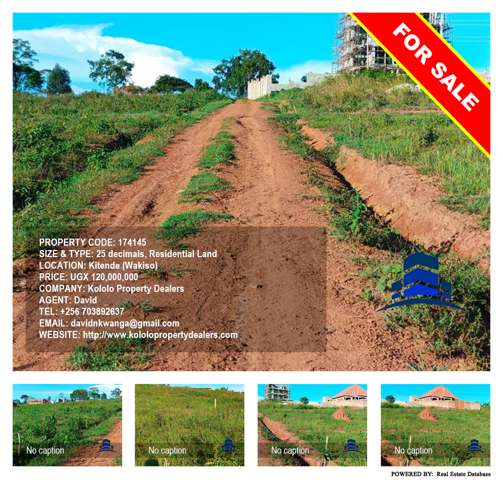 Residential Land  for sale in Kitende Wakiso Uganda, code: 174145