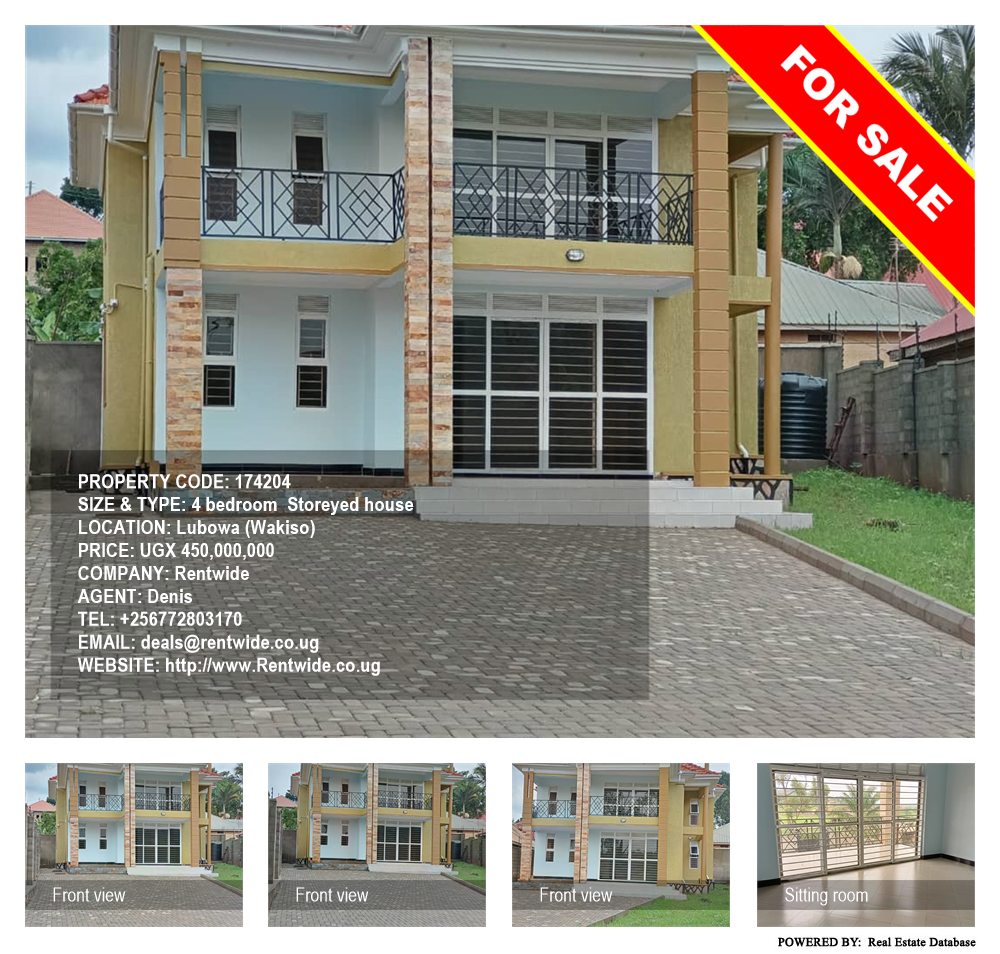 4 bedroom Storeyed house  for sale in Lubowa Wakiso Uganda, code: 174204