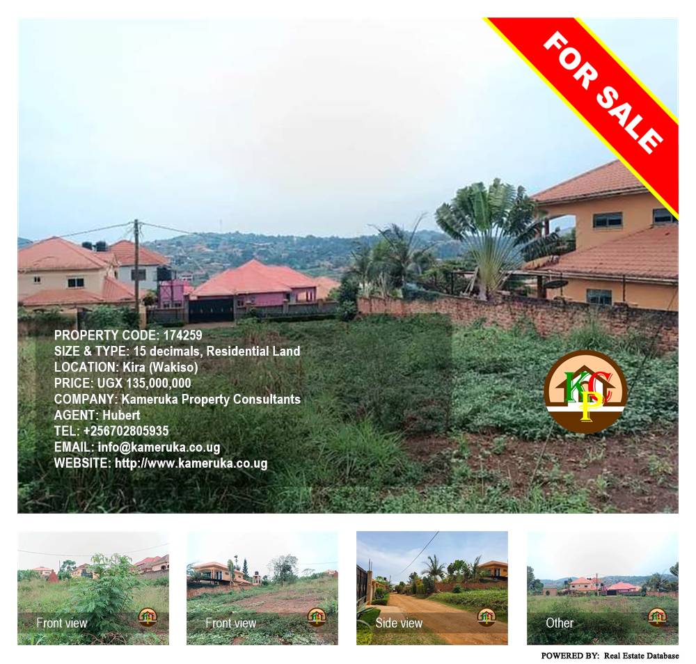 Residential Land  for sale in Kira Wakiso Uganda, code: 174259