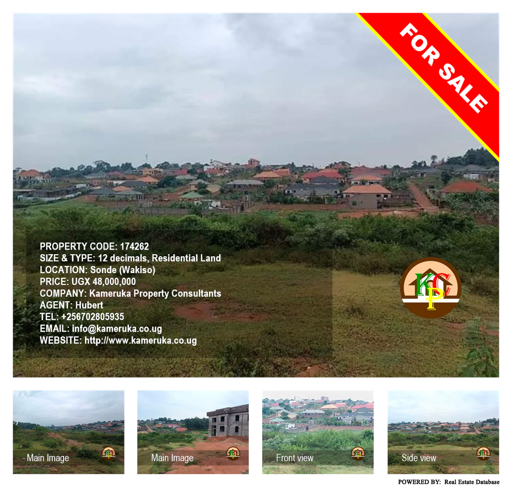 Residential Land  for sale in Sonde Wakiso Uganda, code: 174262