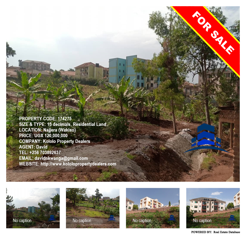 Residential Land  for sale in Najjera Wakiso Uganda, code: 174275