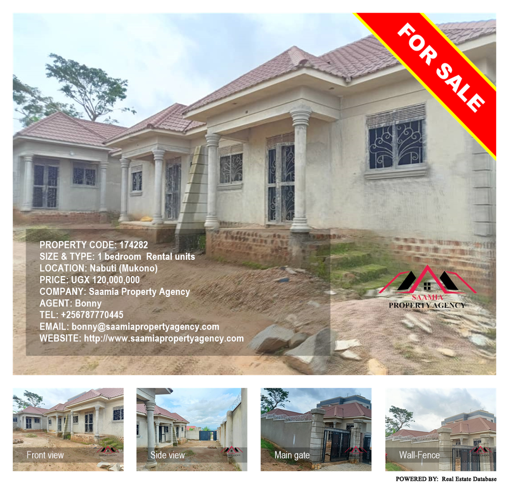 1 bedroom Rental units  for sale in Nabuti Mukono Uganda, code: 174282