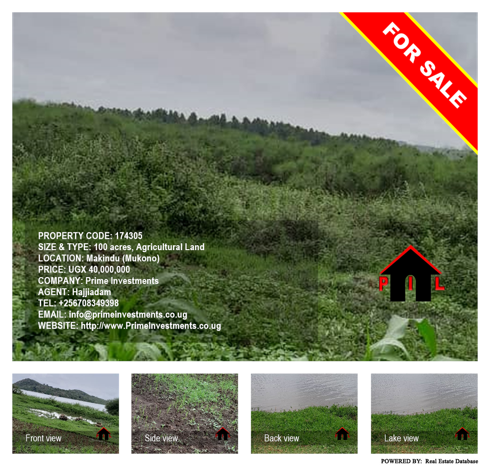 Agricultural Land  for sale in Makindu Mukono Uganda, code: 174305