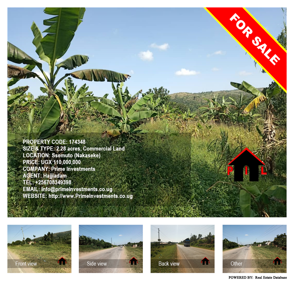 Commercial Land  for sale in Ssemuto Nakaseke Uganda, code: 174348