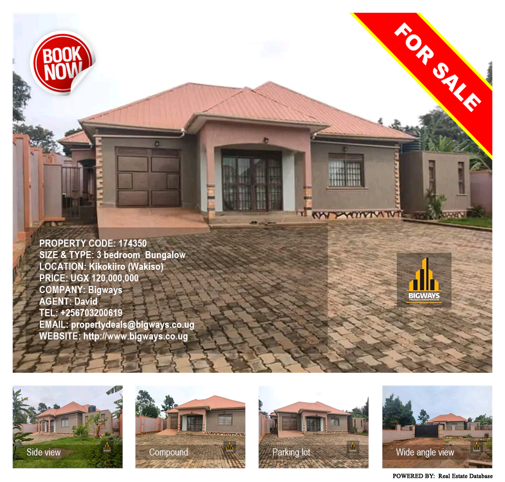 3 bedroom Bungalow  for sale in Kikokiiro Wakiso Uganda, code: 174350