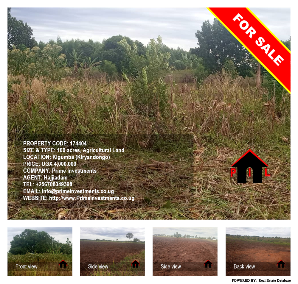 Agricultural Land  for sale in Kigumba Kiryandongo Uganda, code: 174404