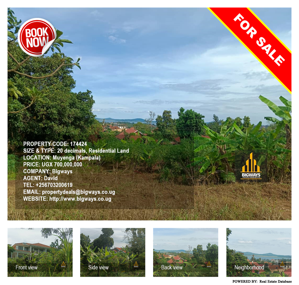 Residential Land  for sale in Muyenga Kampala Uganda, code: 174424