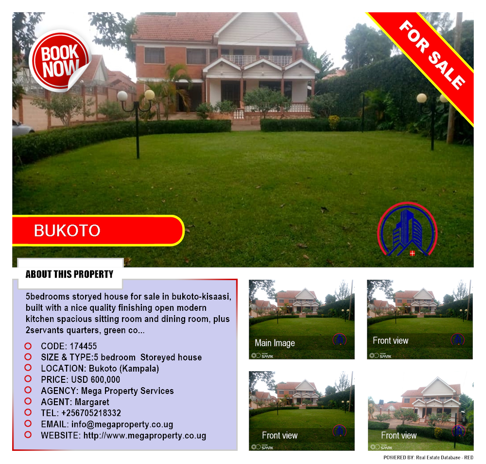 5 bedroom Storeyed house  for sale in Bukoto Kampala Uganda, code: 174455