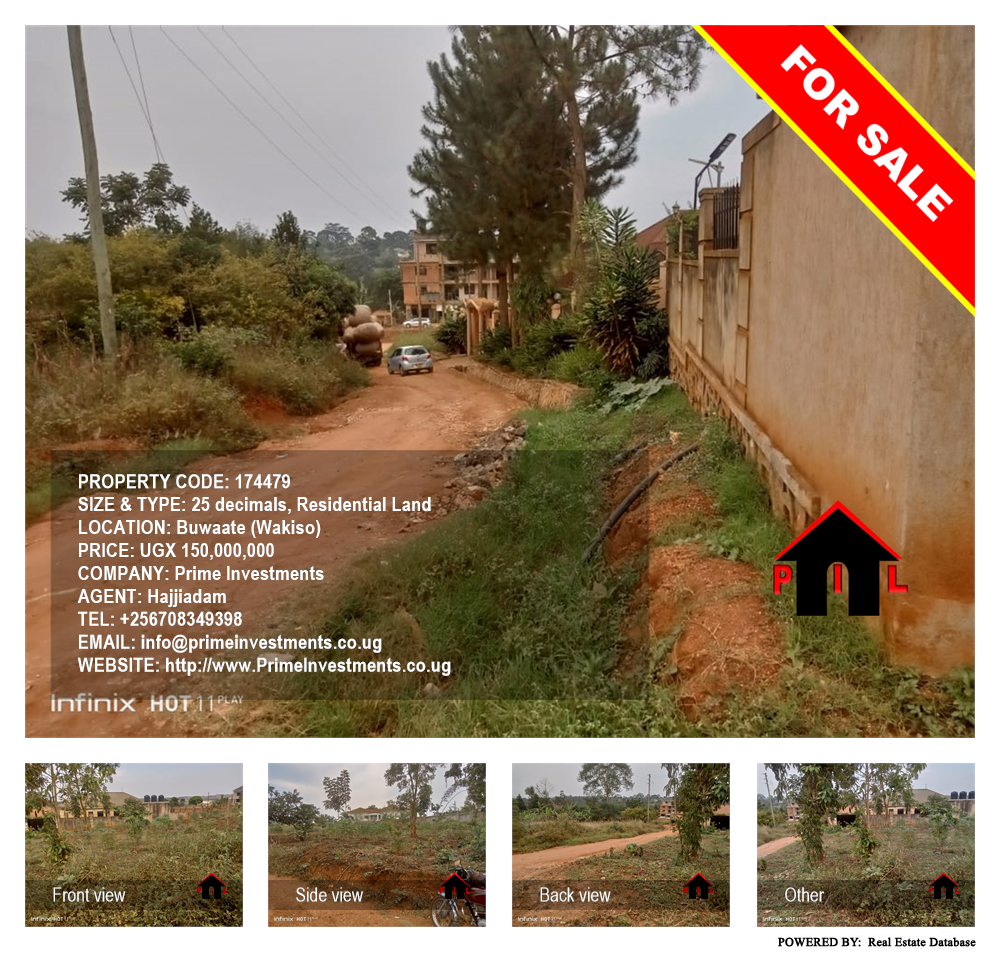 Residential Land  for sale in Buwaate Wakiso Uganda, code: 174479