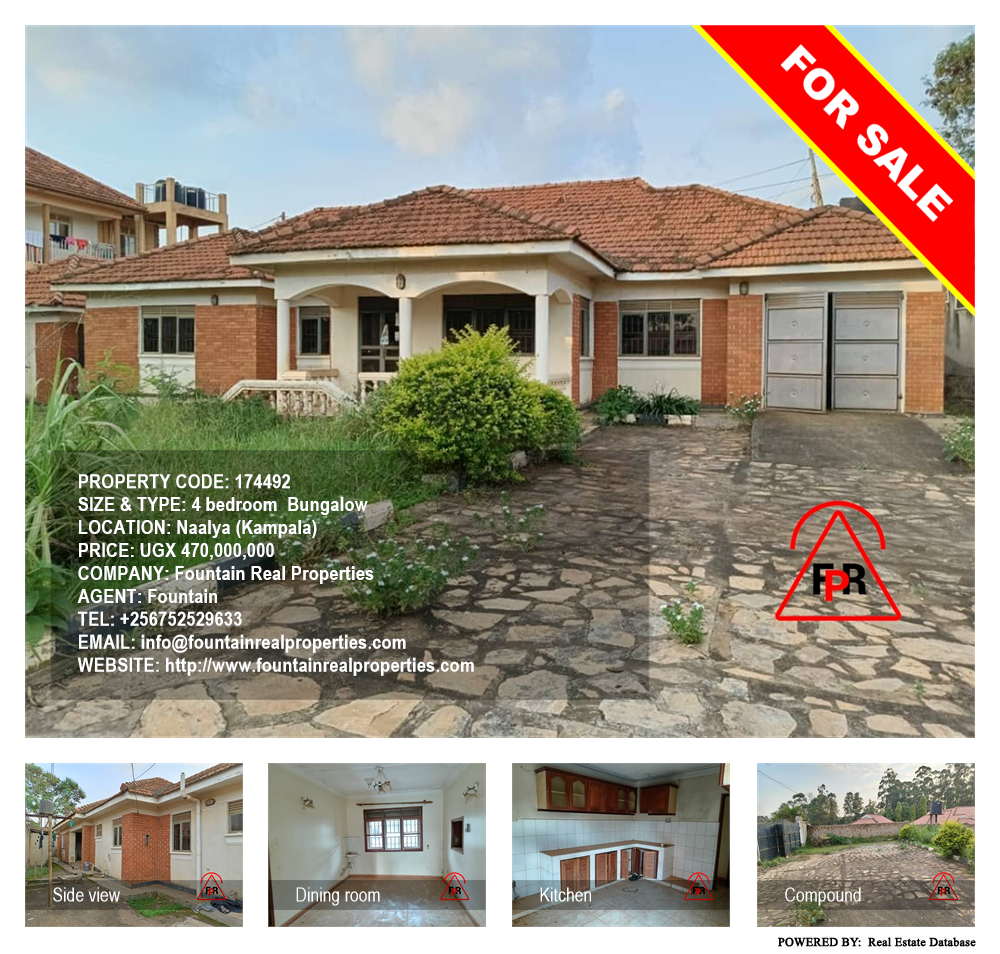 4 bedroom Bungalow  for sale in Naalya Kampala Uganda, code: 174492