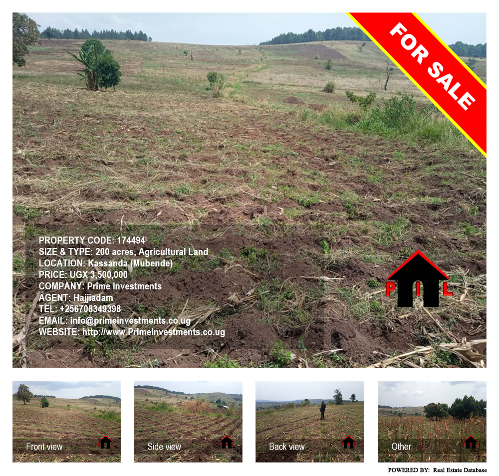 Agricultural Land  for sale in Kassanda Mubende Uganda, code: 174494