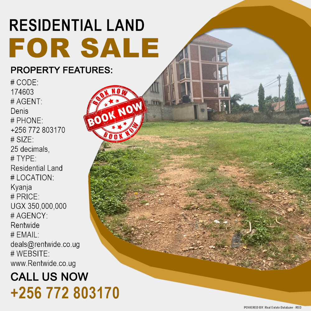 Residential Land  for sale in Kyanja Kampala Uganda, code: 174603