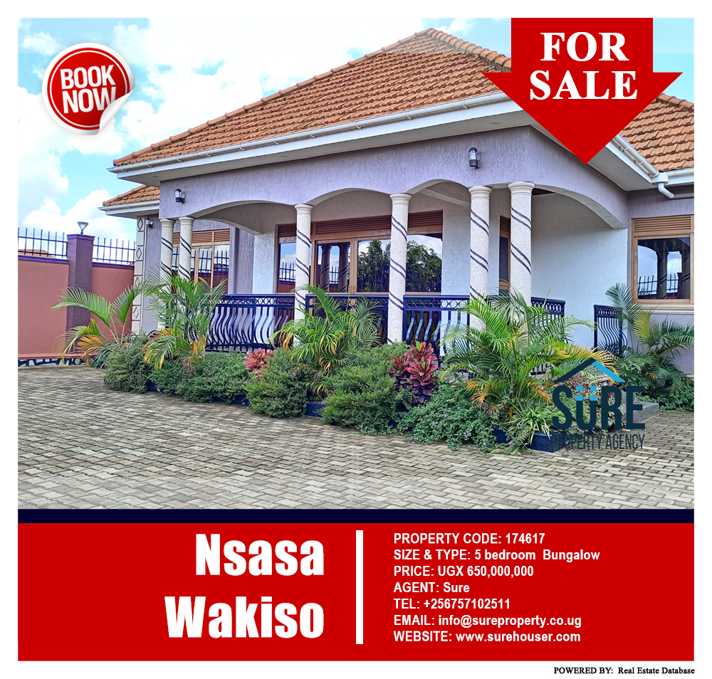 5 bedroom Bungalow  for sale in Nsasa Wakiso Uganda, code: 174617