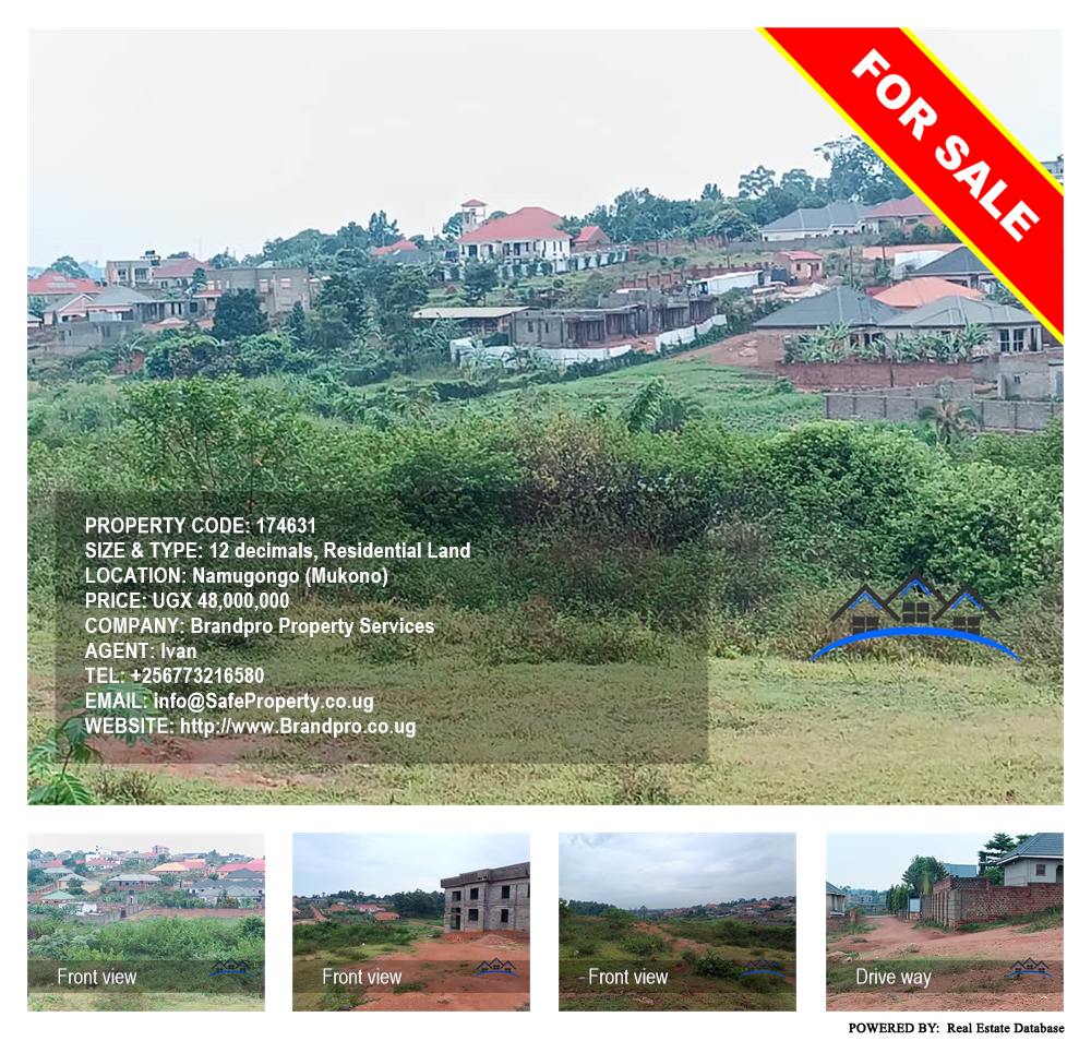 Residential Land  for sale in Namugongo Mukono Uganda, code: 174631