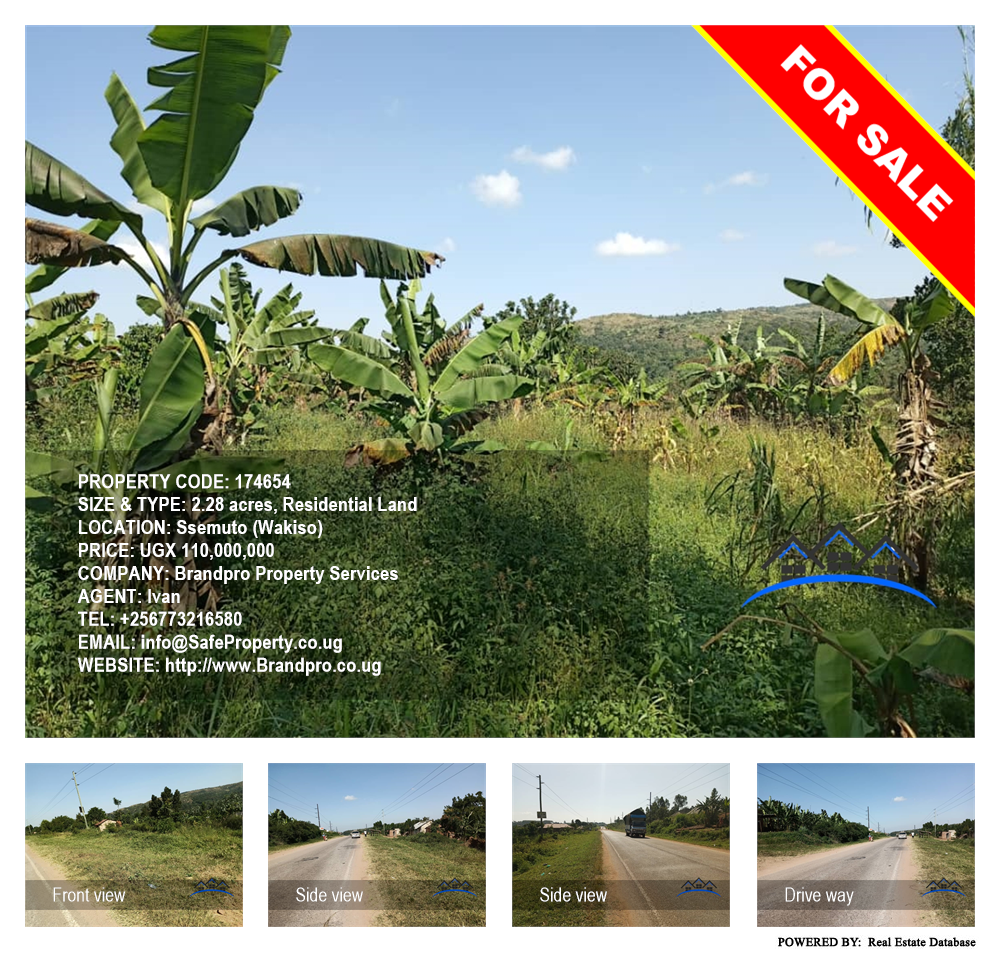 Residential Land  for sale in Ssemuto Wakiso Uganda, code: 174654