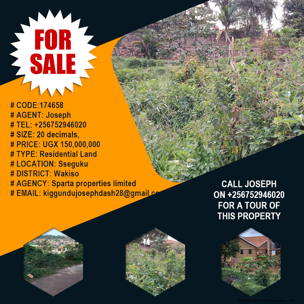 Residential Land  for sale in Seguku Wakiso Uganda, code: 174658