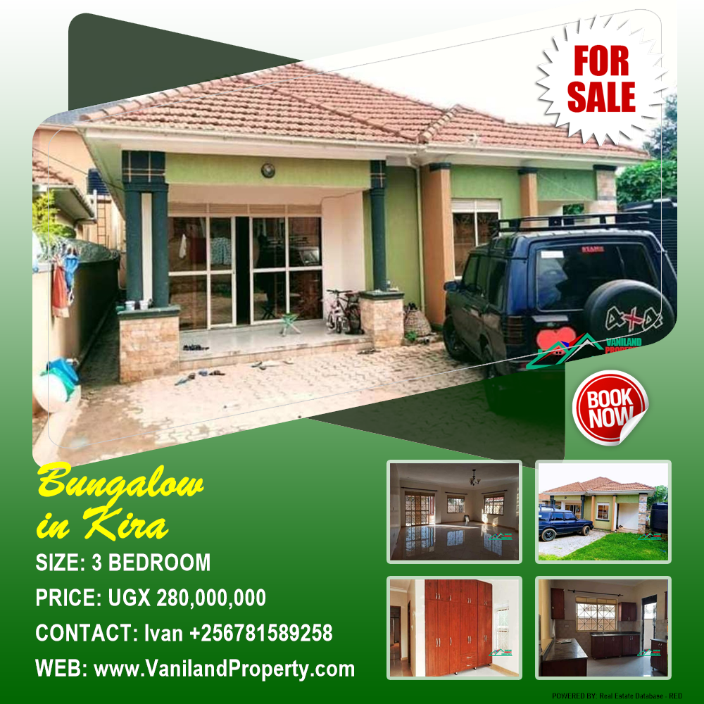 3 bedroom Bungalow  for sale in Kira Wakiso Uganda, code: 174696