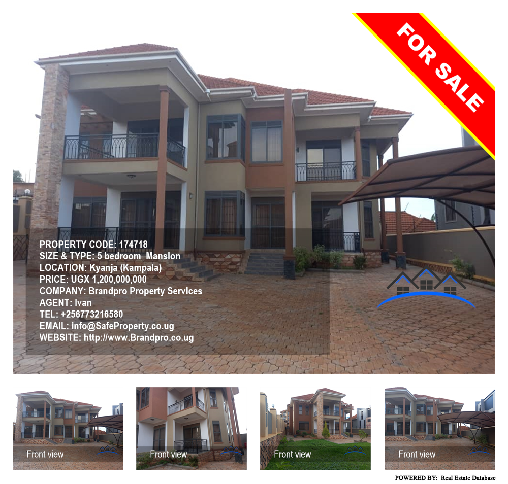 5 bedroom Mansion  for sale in Kyanja Kampala Uganda, code: 174718