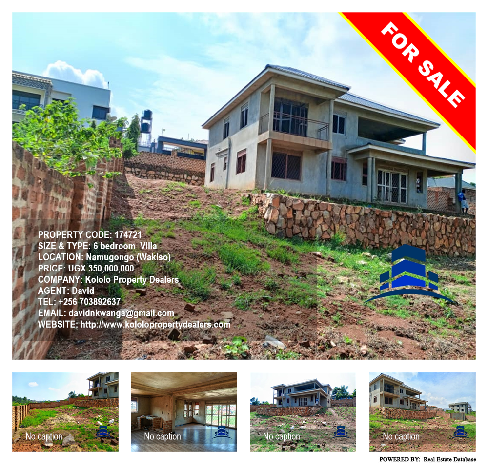 6 bedroom Villa  for sale in Namugongo Wakiso Uganda, code: 174721