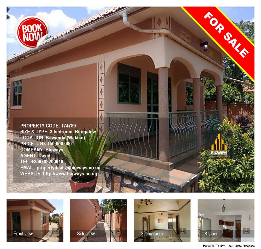 3 bedroom Bungalow  for sale in Kawanda Wakiso Uganda, code: 174789