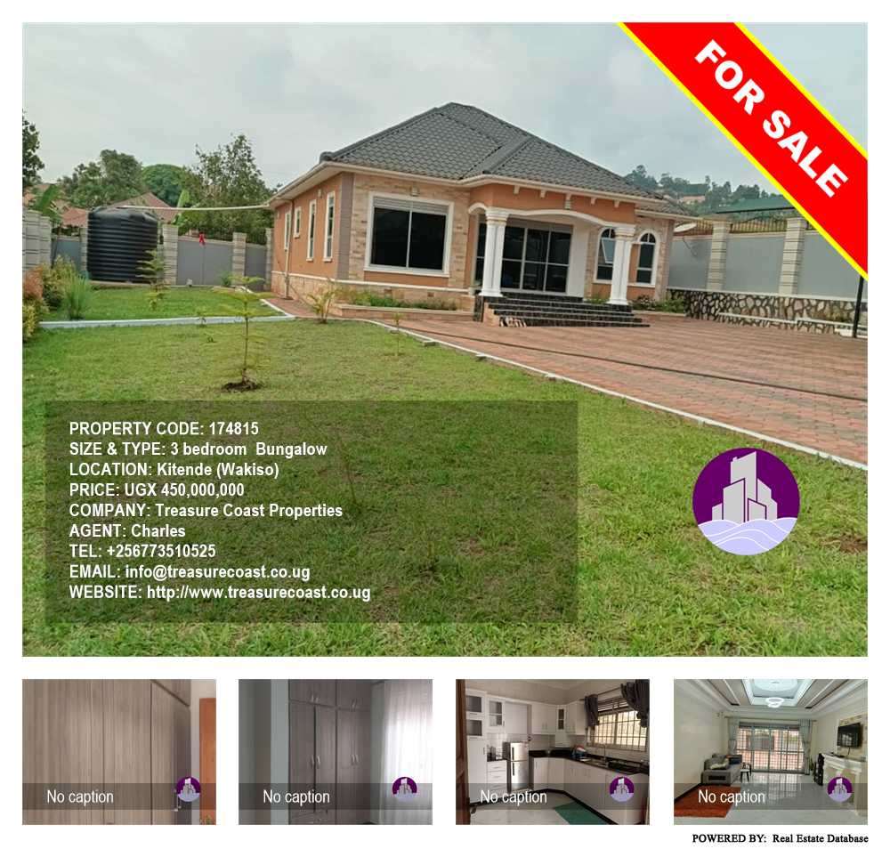 3 bedroom Bungalow  for sale in Kitende Wakiso Uganda, code: 174815