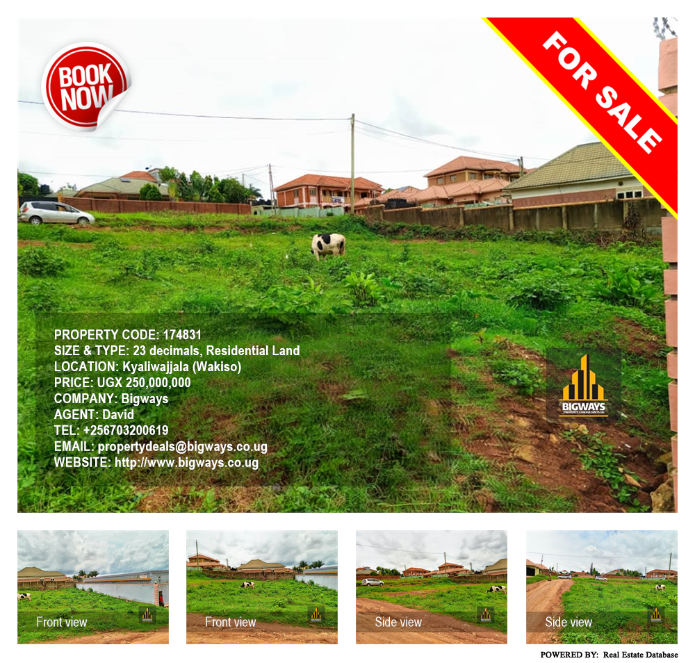 Residential Land  for sale in Kyaliwajjala Wakiso Uganda, code: 174831