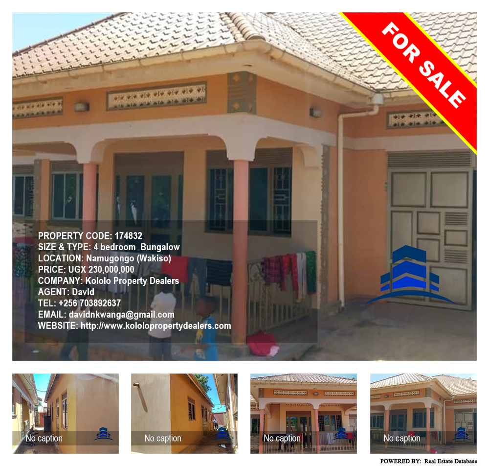 4 bedroom Bungalow  for sale in Namugongo Wakiso Uganda, code: 174832