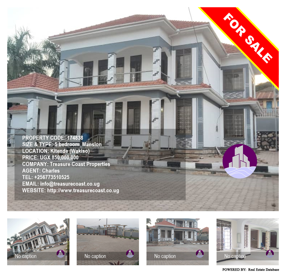 5 bedroom Mansion  for sale in Kitende Wakiso Uganda, code: 174838