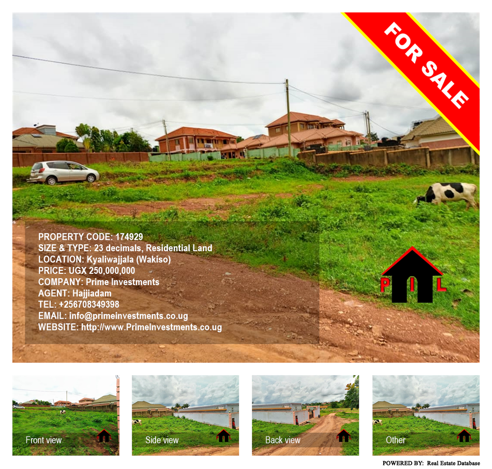 Residential Land  for sale in Kyaliwajjala Wakiso Uganda, code: 174929