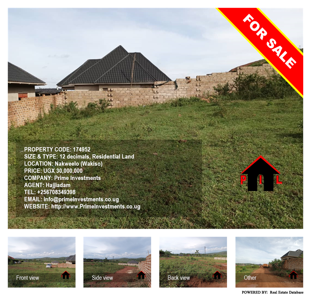 Residential Land  for sale in Nakweelo Wakiso Uganda, code: 174952