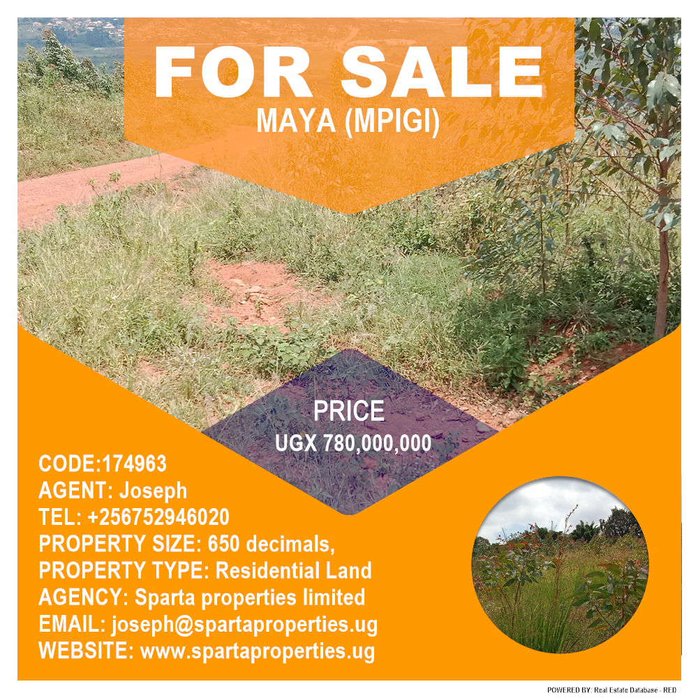 Residential Land  for sale in Maya Mpigi Uganda, code: 174963