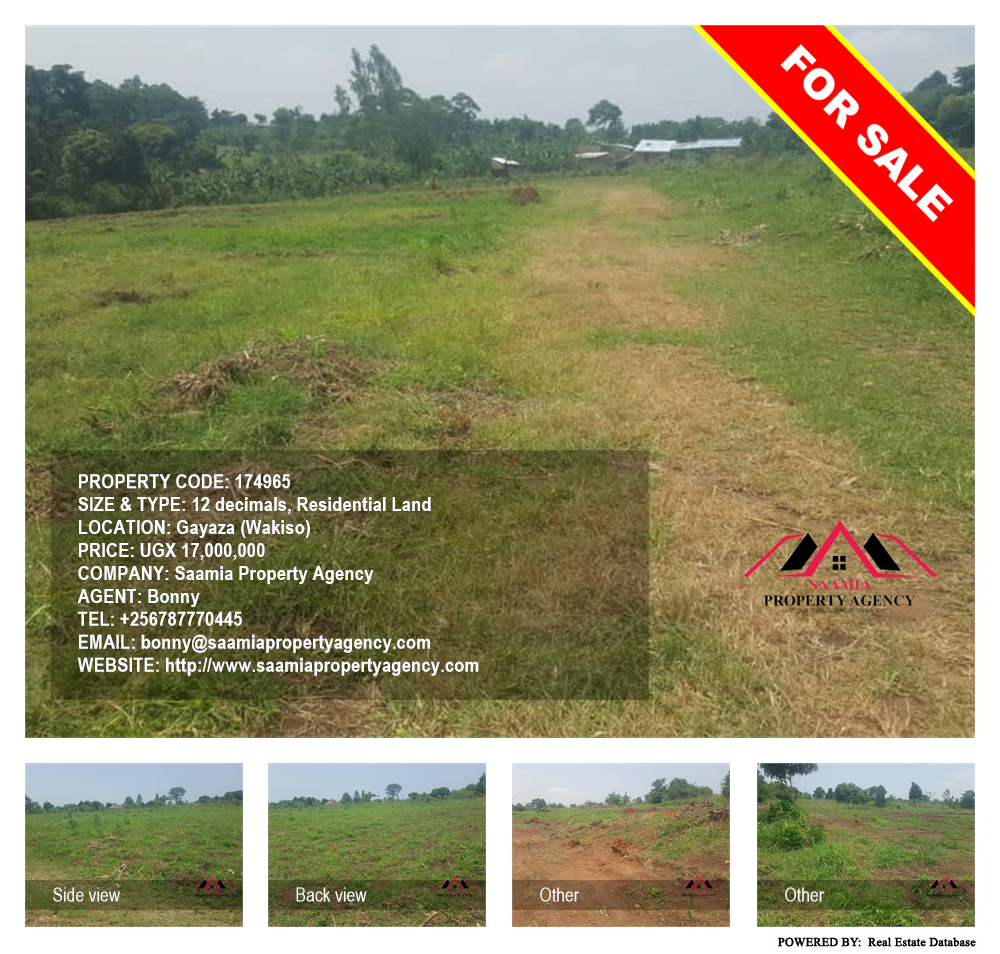 Residential Land  for sale in Gayaza Wakiso Uganda, code: 174965