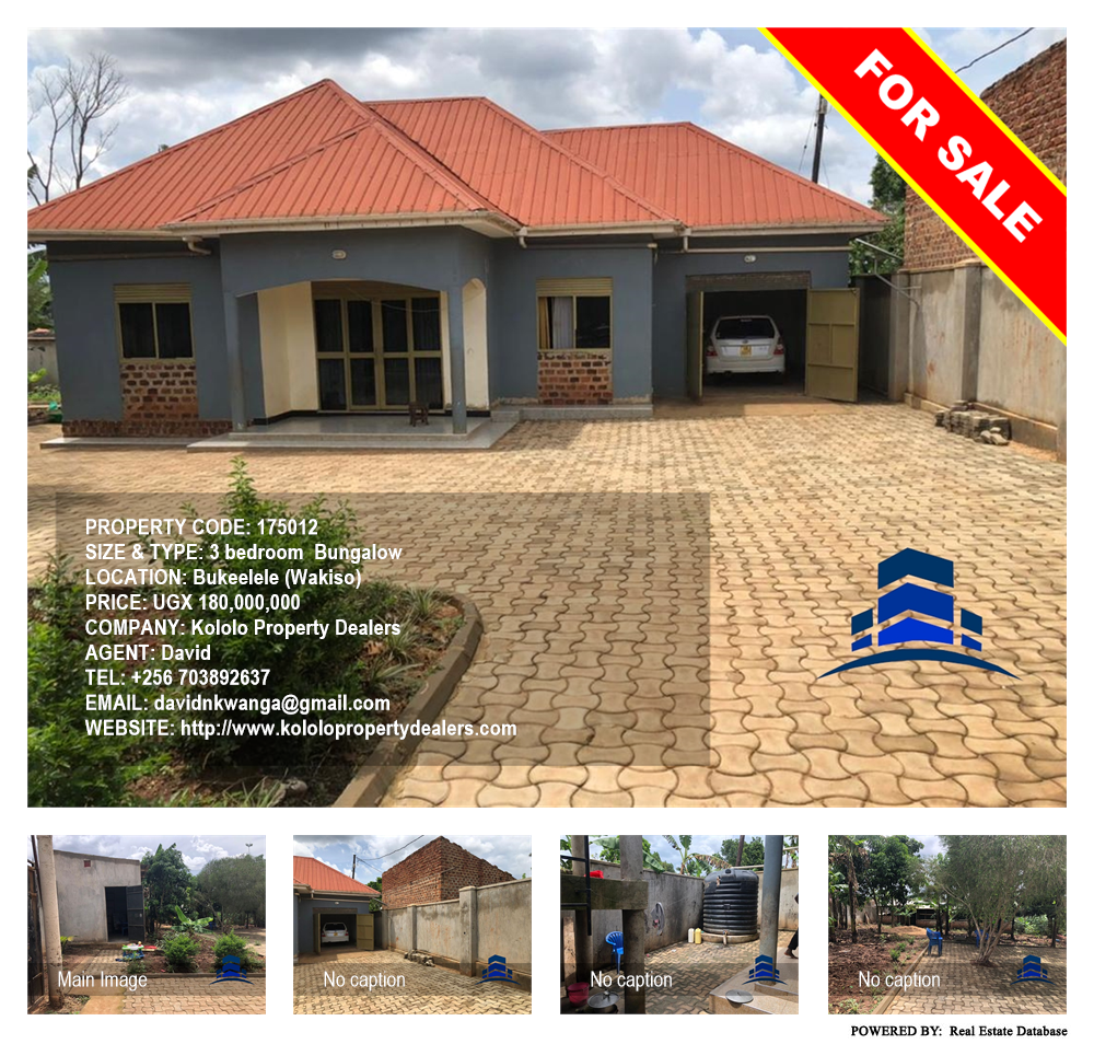 3 bedroom Bungalow  for sale in Bukeelele Wakiso Uganda, code: 175012