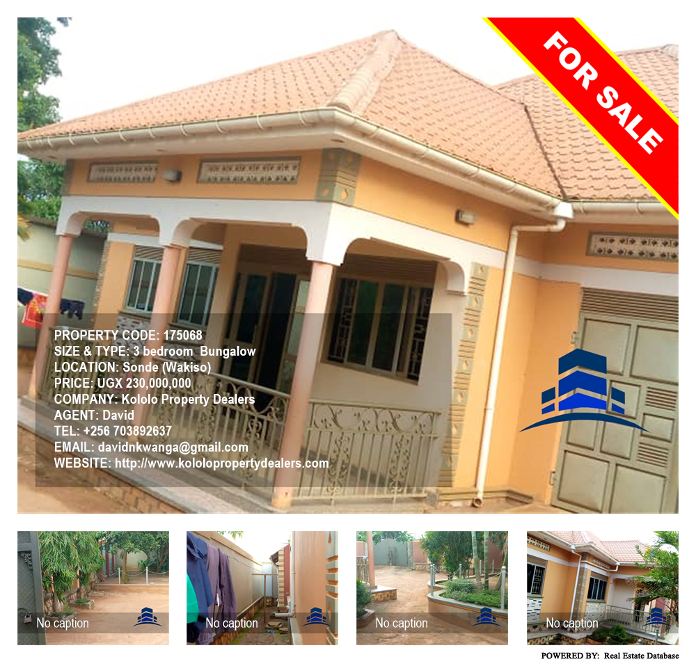 3 bedroom Bungalow  for sale in Sonde Wakiso Uganda, code: 175068