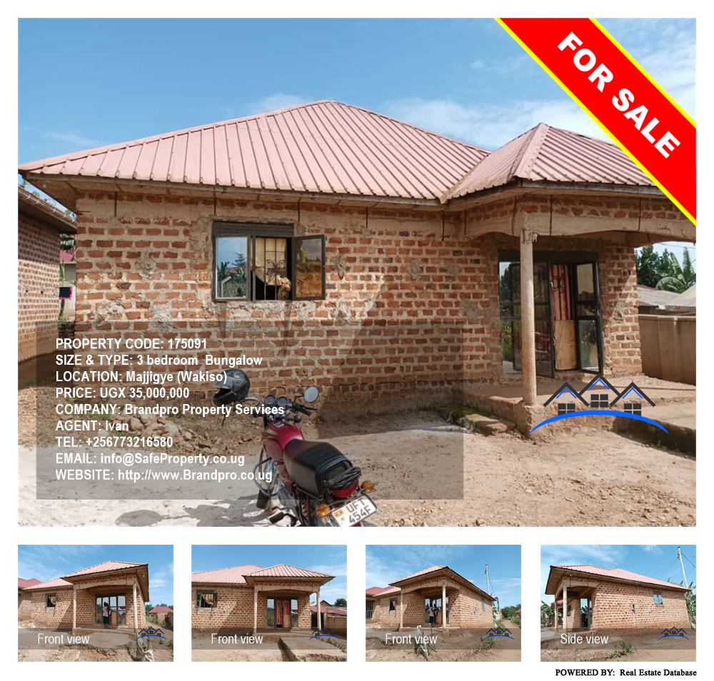 3 bedroom Bungalow  for sale in Majjigye Wakiso Uganda, code: 175091