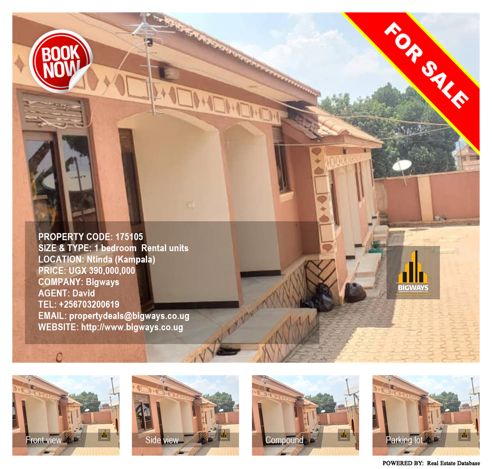 1 bedroom Rental units  for sale in Ntinda Kampala Uganda, code: 175105
