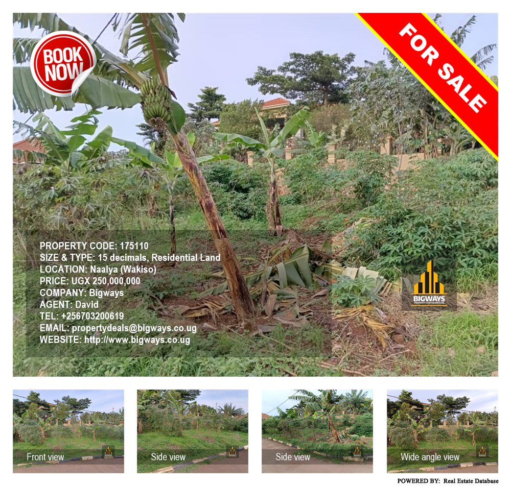 Residential Land  for sale in Naalya Wakiso Uganda, code: 175110