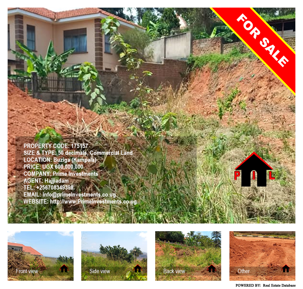 Commercial Land  for sale in Buziga Kampala Uganda, code: 175157