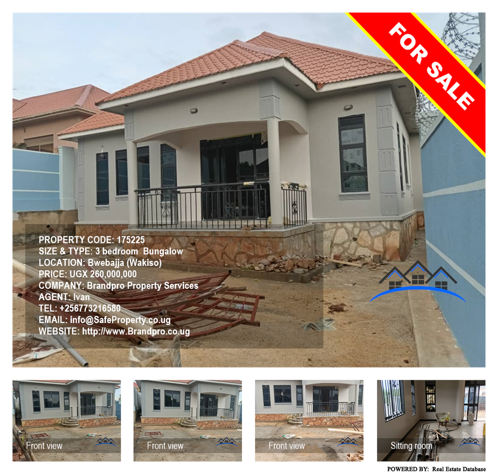 3 bedroom Bungalow  for sale in Bwebajja Wakiso Uganda, code: 175225