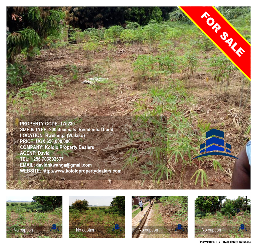 Residential Land  for sale in Bwelenga Wakiso Uganda, code: 175230